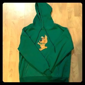 Green hoodie